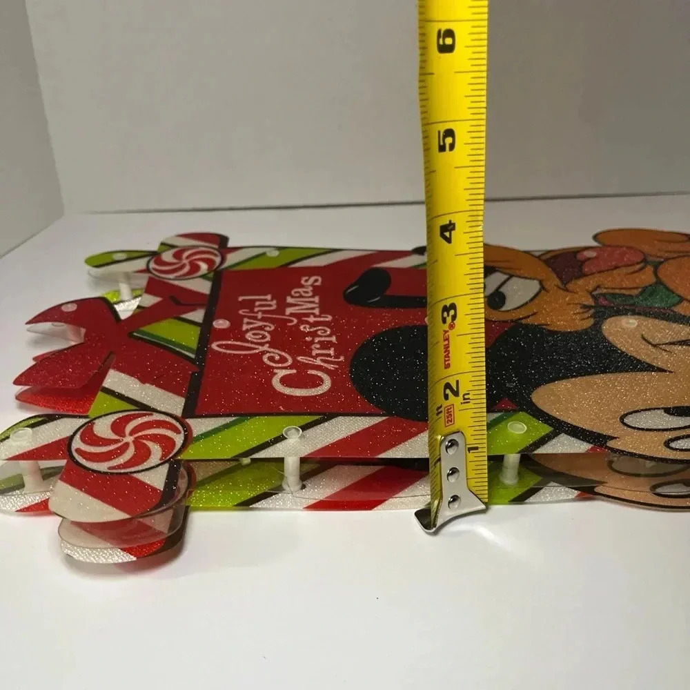 2010 Disney Mickey & Pluto Joyful Christmas Lights Lighted Sculpture 15 Inch - Picture 10 of 10